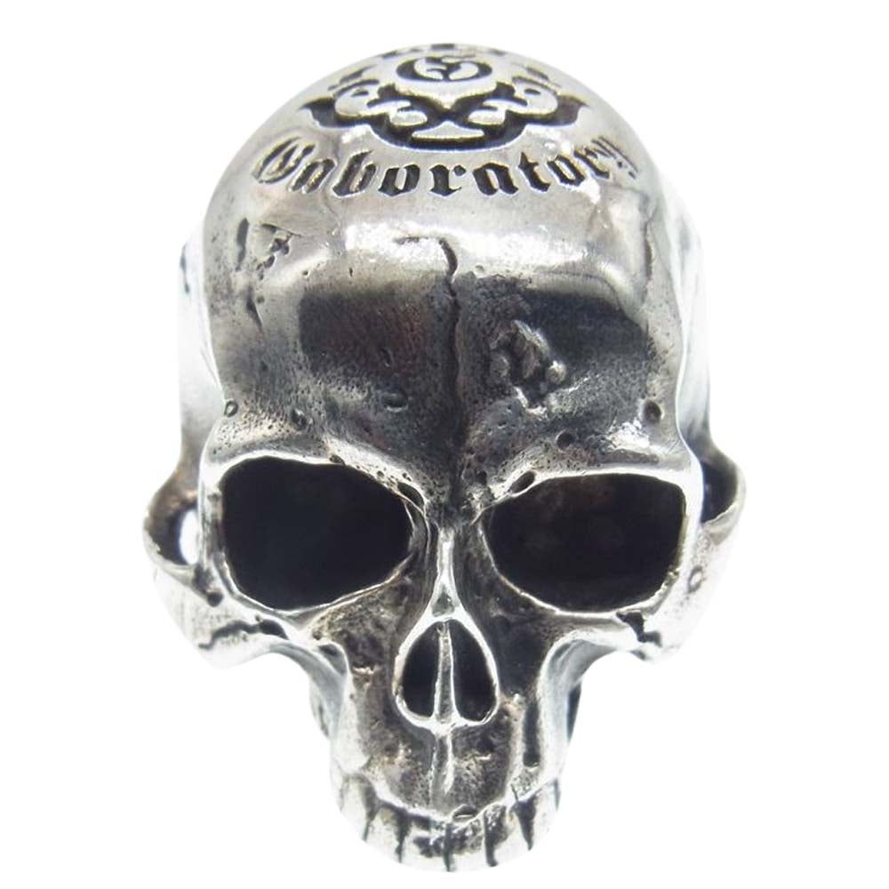 GABOR ガボール Large Skull Full Head Ring Without Jaw ラージ スカル フルヘッド ウィズ アウトジョー リング アトリエマーク シルバー系 19号【中古】