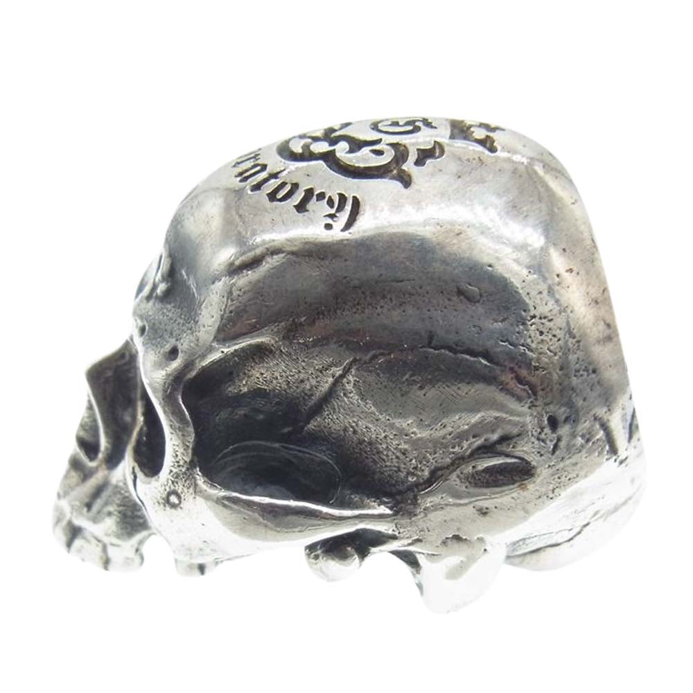 GABOR ガボール Large Skull Full Head Ring Without Jaw ラージ スカル フルヘッド ウィズ アウトジョー リング アトリエマーク シルバー系 19号【中古】