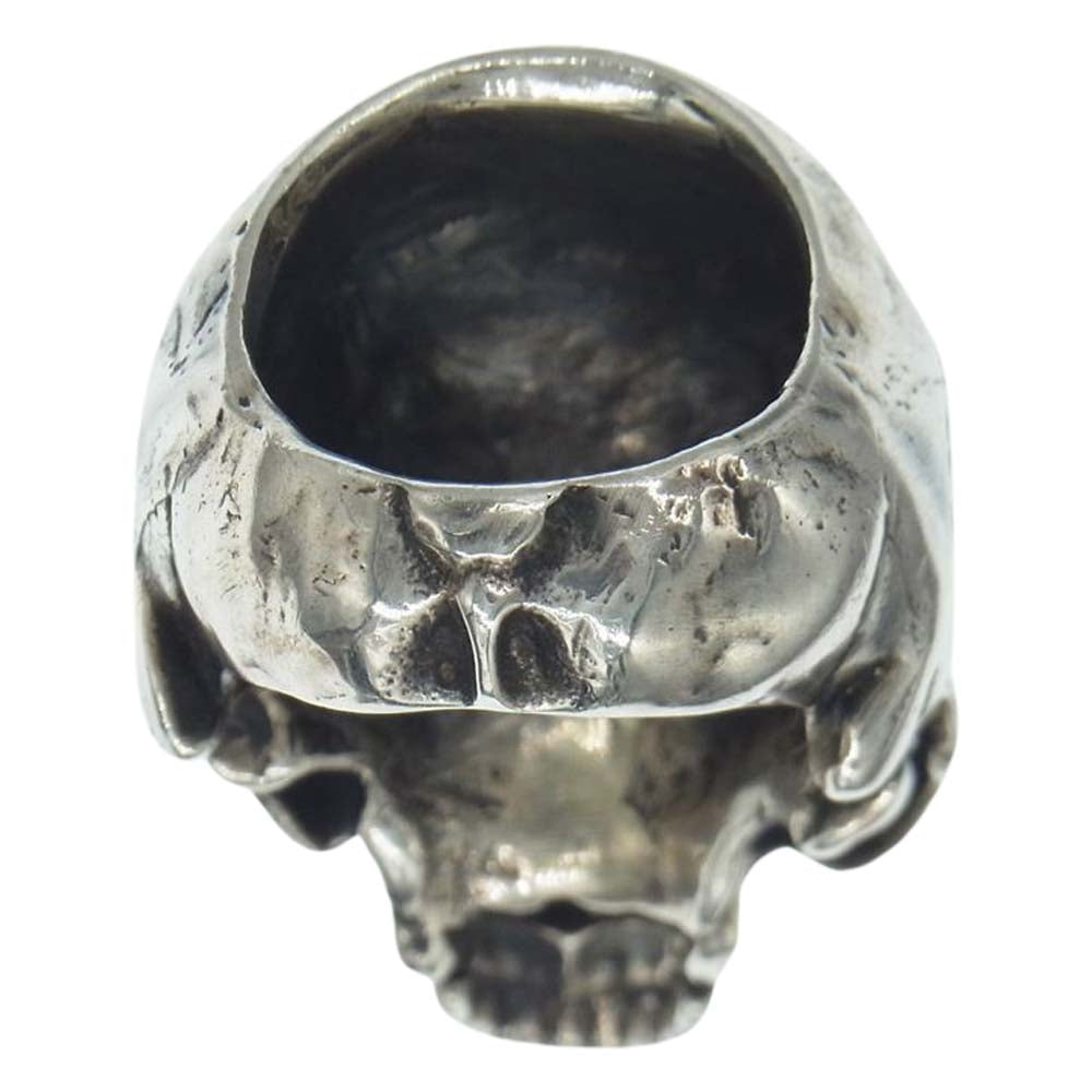 GABOR ガボール Large Skull Full Head Ring Without Jaw ラージ スカル フルヘッド ウィズ アウトジョー リング アトリエマーク シルバー系 19号【中古】