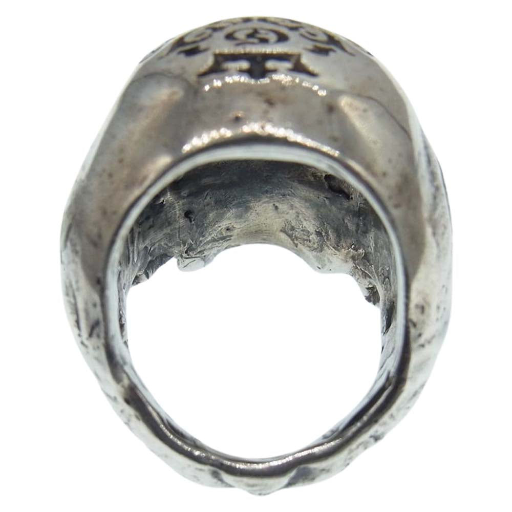 GABOR ガボール Large Skull Full Head Ring Without Jaw ラージ スカル フルヘッド ウィズ アウトジョー リング アトリエマーク シルバー系 19号【中古】
