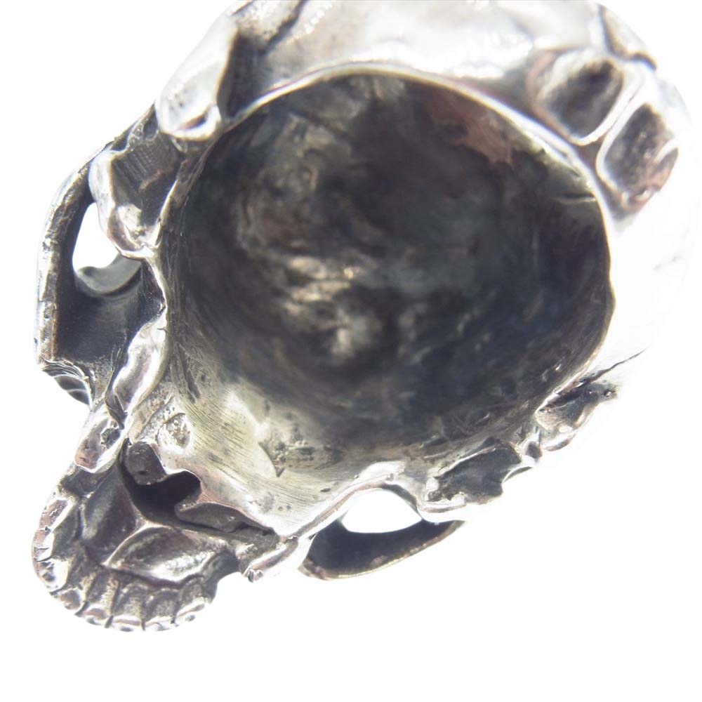 GABOR ガボール Large Skull Full Head Ring Without Jaw ラージ スカル フルヘッド ウィズ アウトジョー リング アトリエマーク シルバー系 19号【中古】
