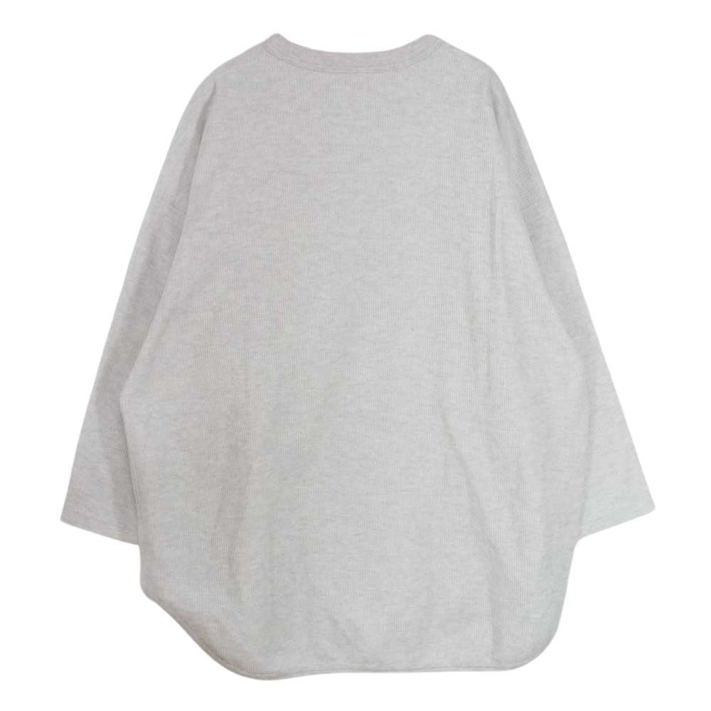 ブラームスルーツストック Rough&Smooth Thermal Baseball Tee ラフ アンド スムース サーマル ベースボール Tシャツ グレー系 4【中古】