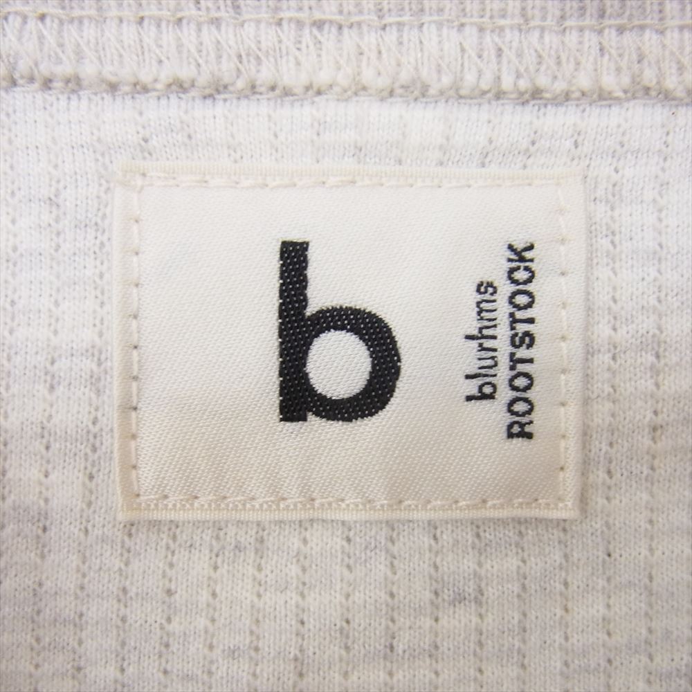 ブラームスルーツストック Rough&Smooth Thermal Baseball Tee ラフ アンド スムース サーマル ベースボール Tシャツ グレー系 4【中古】