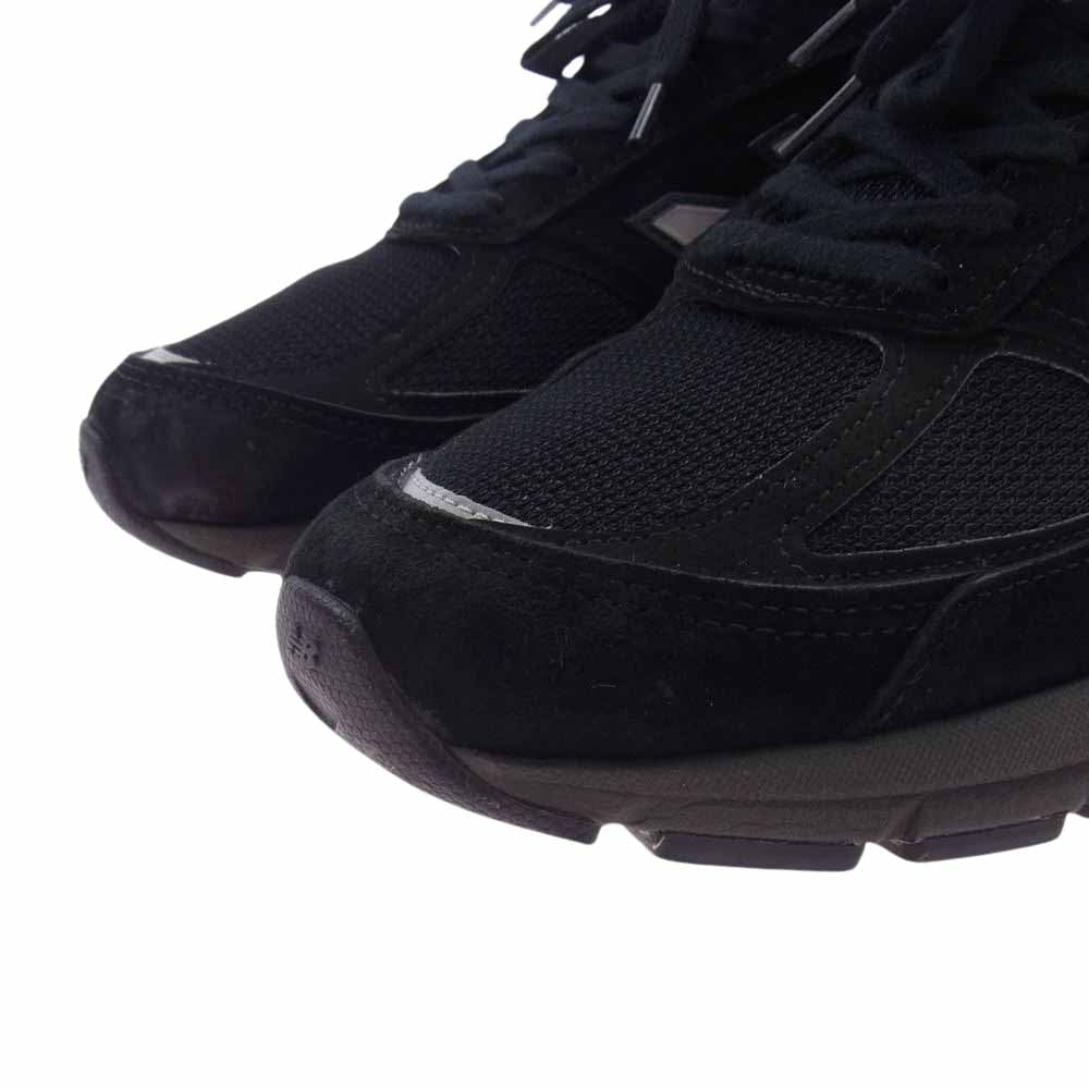 NEW BALANCE ニューバランス M990BK5 990 スエード メッシュ ランニング スニーカー ブラック系 28cm【中古】