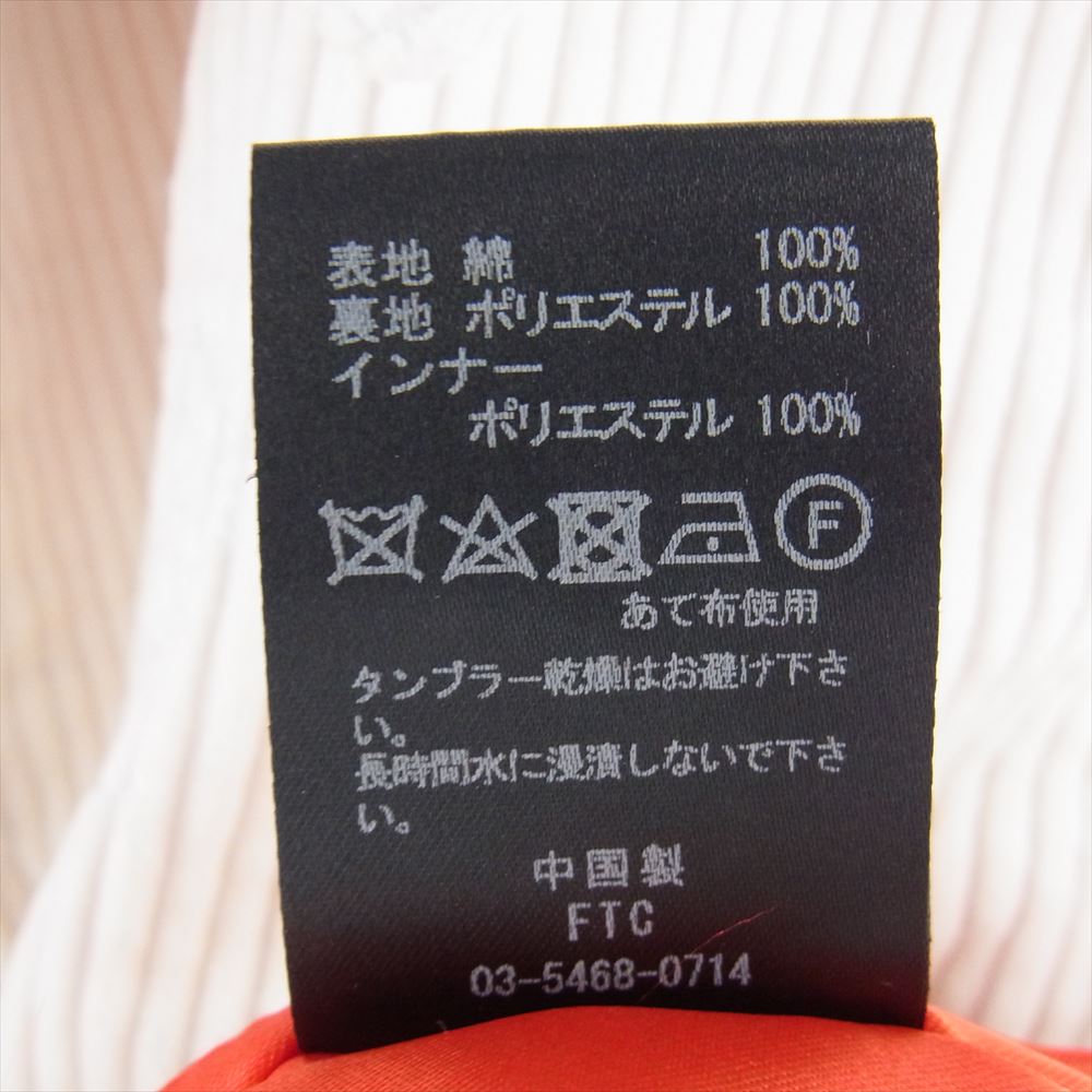 FTC エフティーシー CORDUROY HARRINGTON JACKET コーデュロイ ハリントン ジャケット オフホワイト系 L【中古】