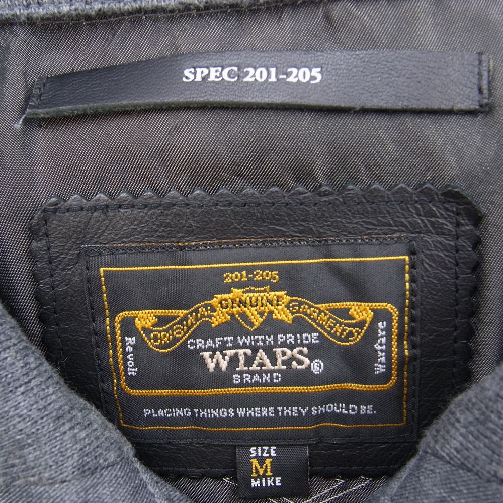 WTAPS ダブルタップス 11AW HARRINGTON JACKET ハリントン ジャケット グレー系 M【美品】【中古】