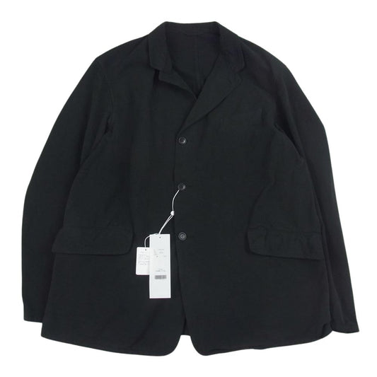 COMOLI コモリ 23AW Y03-03005 製品染 テーラード ジャケット ブラック系 2【新古品】【未使用】【中古】