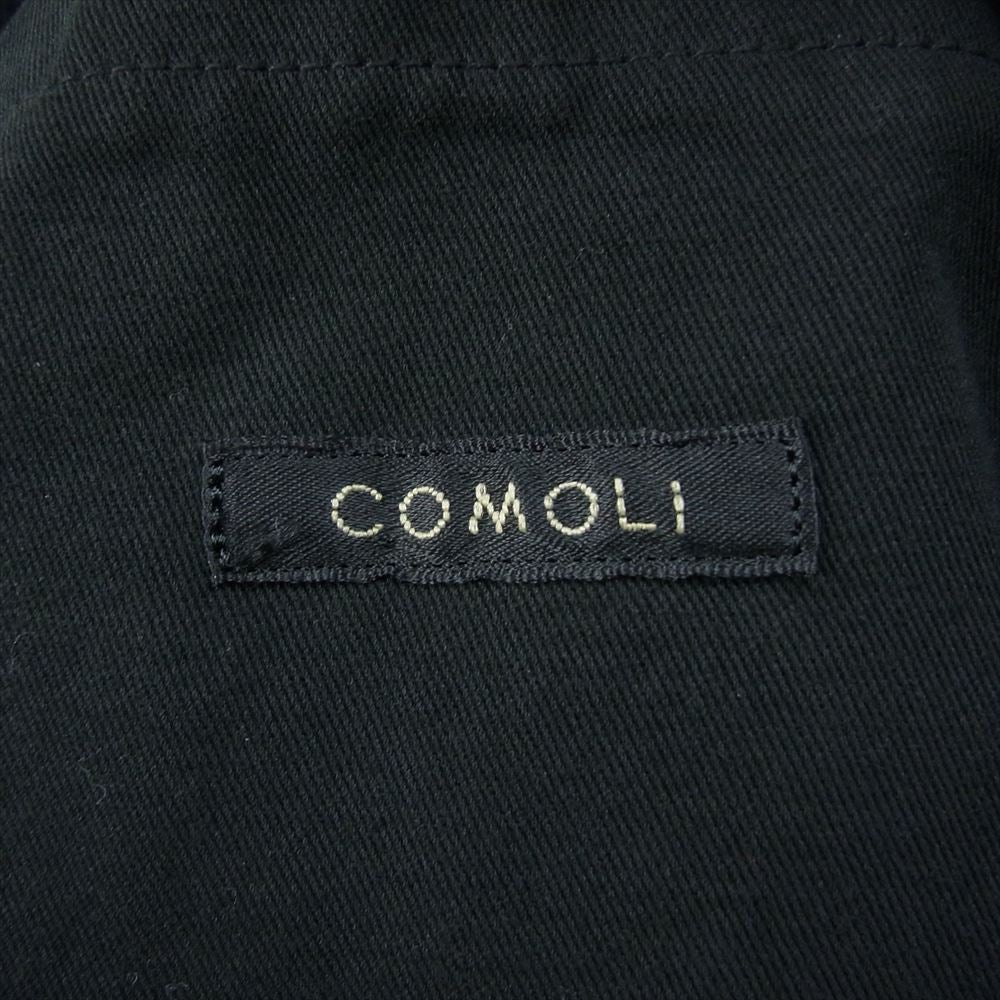 COMOLI コモリ 23AW Y03-03005 製品染 テーラード ジャケット ブラック系 2【新古品】【未使用】【中古】