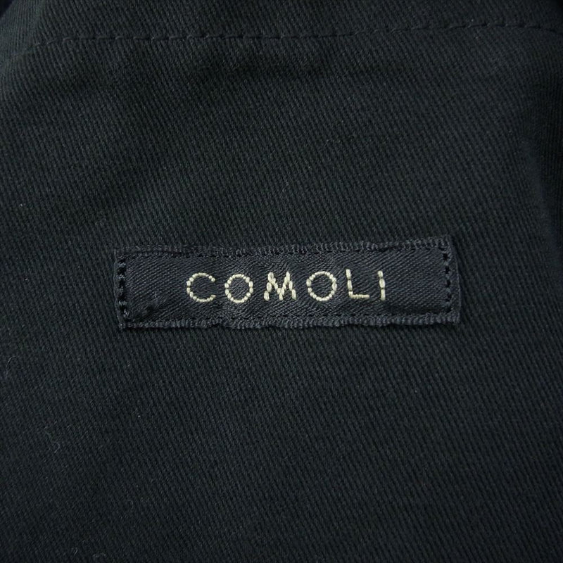 COMOLI コモリ 23AW Y03-03005 製品染 テーラード ジャケット ブラック