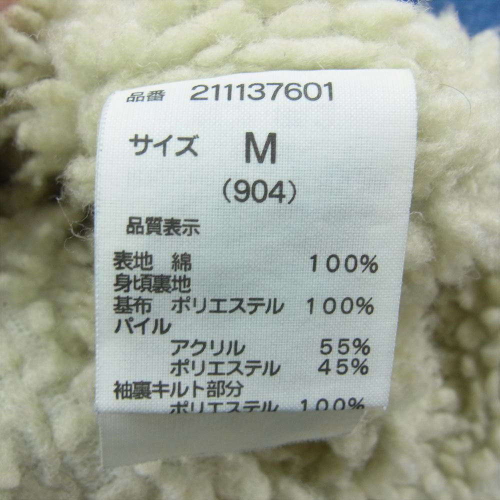 Rags McGREGOR ラグスマックレガー 211137601 3rd TRUCKER BOA JACKET サード トラッカー デニム ボア ジャケット インディゴブルー系 M【中古】