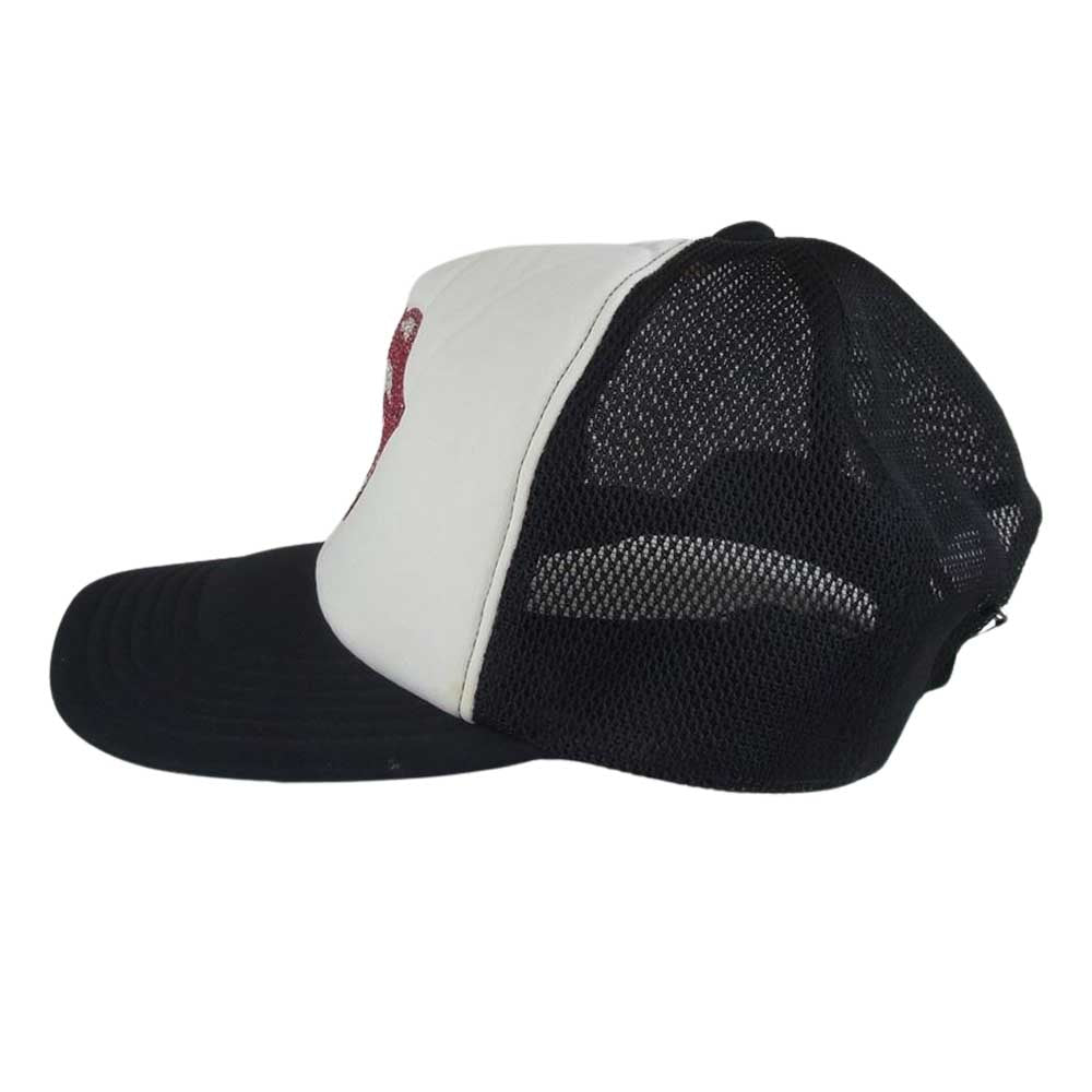 NUMBER(N)INE ナンバーナイン スパンコール リップ ＆ タン メッシュ キャップ ブラック系 OS【中古】