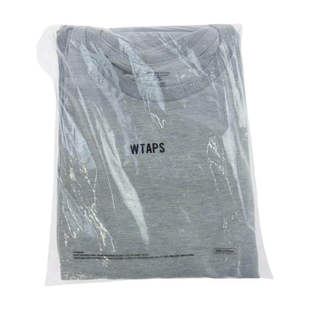 WTAPS ダブルタップス 161MYDT-UWM09 SKIVVIES TEE ３ PIECE CREW NECK T-SHIRTS パック Tシャツ クルーネック グレー Mサイズ グレー系 M【新古品】【未使用】【中古】