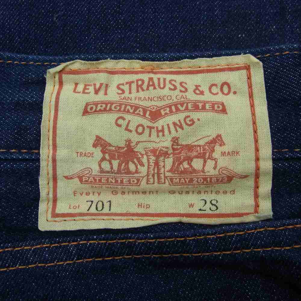 Levi's リーバイス 50701-0008 LVC 701 デニム 1950年モデル W28 インディゴブルー系 28【中古】