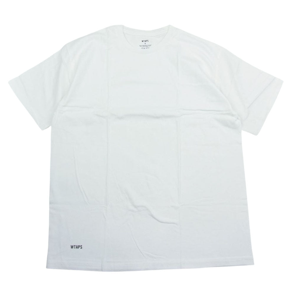 WTAPS ダブルタップス 161MYDT-UWM01 SKIVVIES TEE CREW NECK T-SHIRTS パック Tシャツ クルーネック ホワイト系 S【極上美品】【中古】