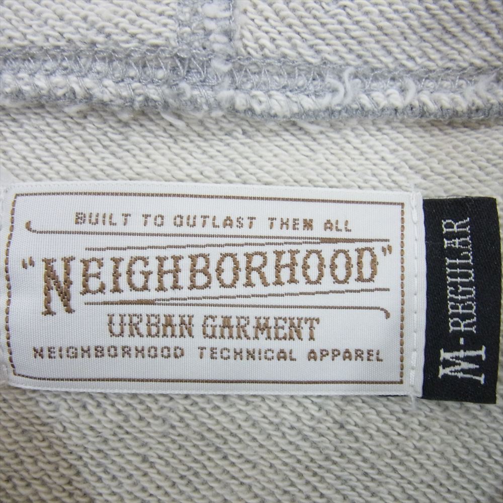 NEIGHBORHOOD ネイバーフッド 141STNH-CSM02 PAP / C-HOODED.LS 裏毛 プリント フーディ パーカー グレー系 M【中古】