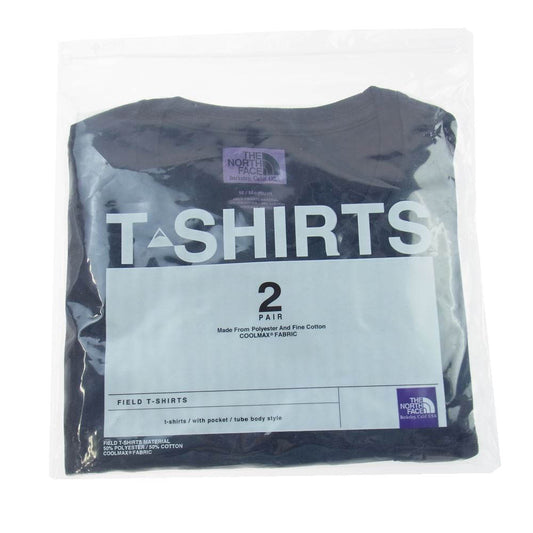 THE NORTH FACE ノースフェイス NT3515N COOLMAX Pack Tee 2Pair クールマックス パックTシャツ ホワイト ブラック系 ホワイト系 M【新古品】【未使用】【中古】