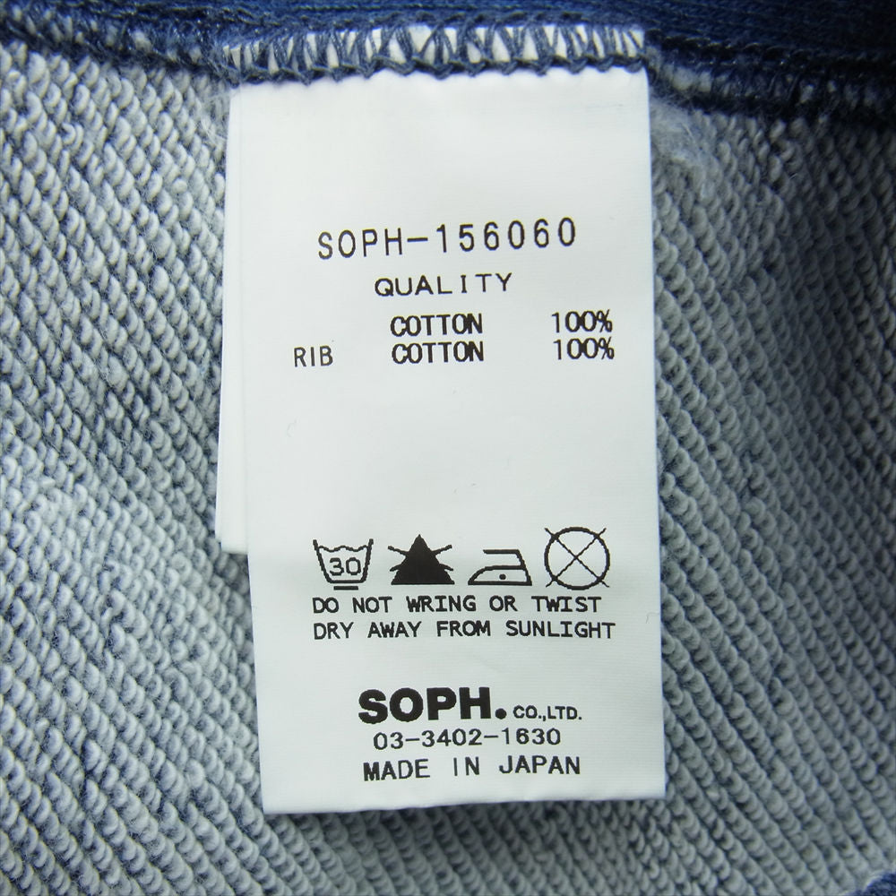 SOPH ソフ SOPH-156060 インディゴ スター パーカー インディゴブルー系 M【中古】