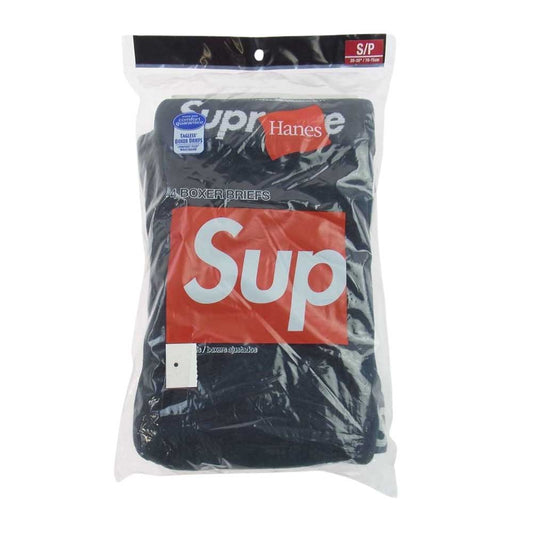 Supreme シュプリーム Hanes ヘインズ Boxer Brief 4Pack パック ボクサーパンツ ブラック系 S【新古品】【未使用】【中古】