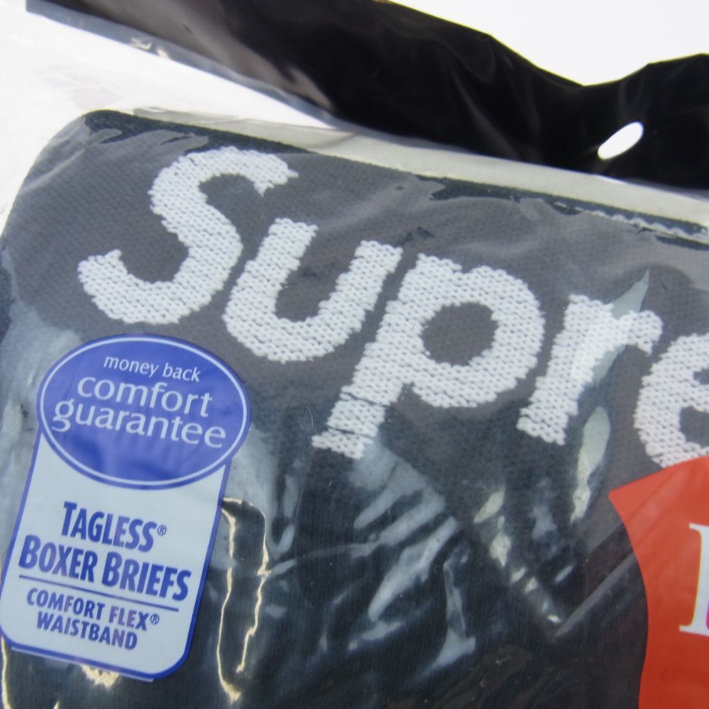 Supreme シュプリーム Hanes ヘインズ Boxer Brief 4Pack パック ボクサーパンツ ブラック系 S【新古品】【未使用】【中古】