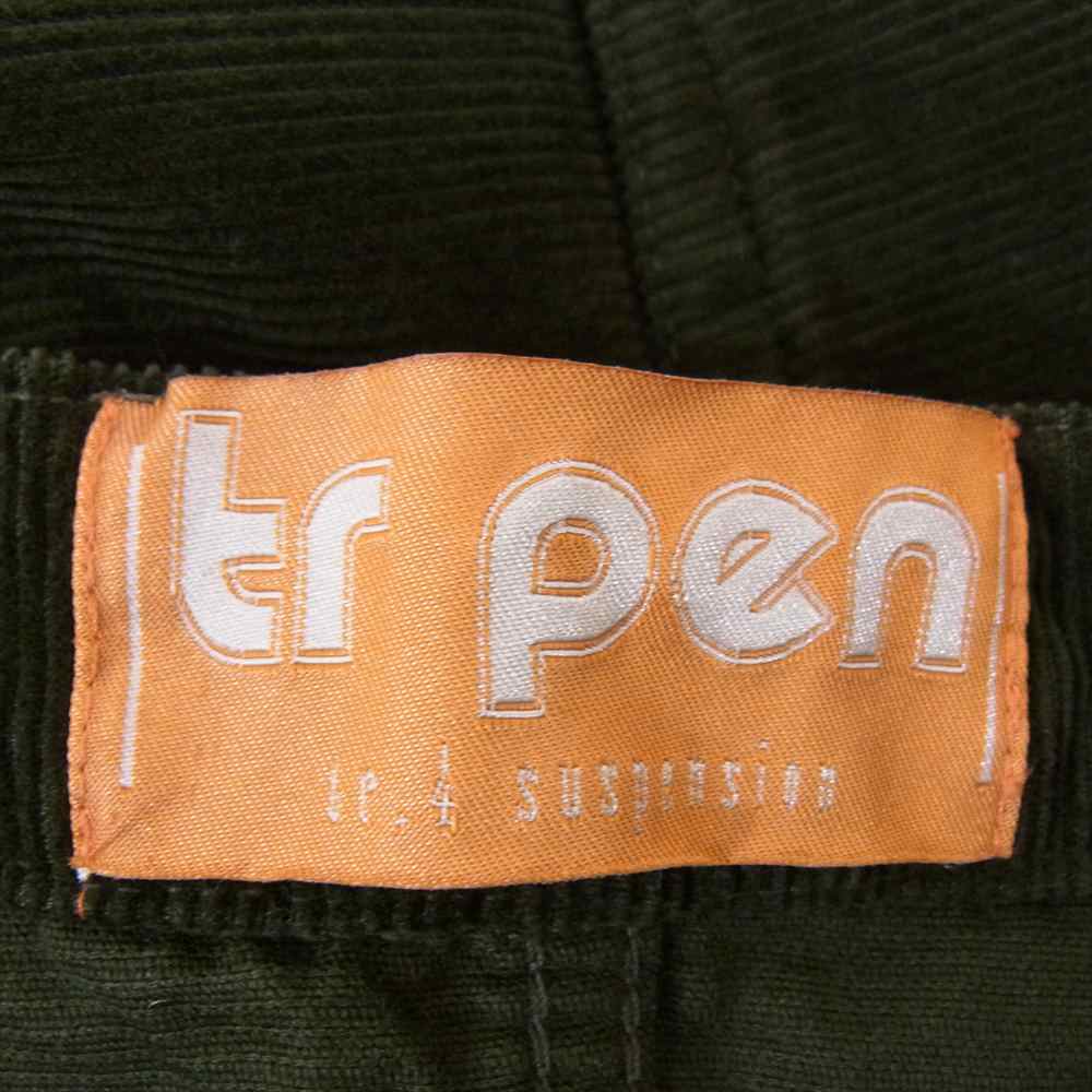 ティーアールフォーサスペンション コーデュロイ パンツ モス グリーン系 S【中古】