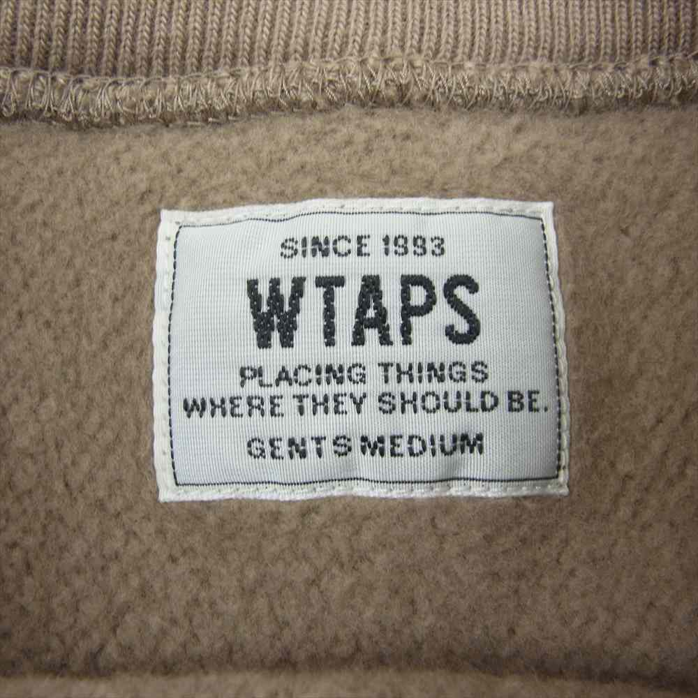 WTAPS ダブルタップス 17AW 172ATDT-CSM07 DESIGN CREW NECK SWEAT SHIRT クルーネック スウェット ブラウン系 M【中古】