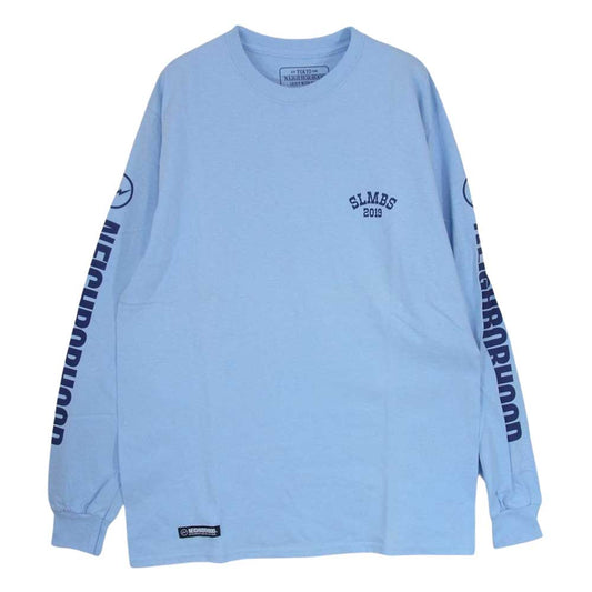 NEIGHBORHOOD ネイバーフッド 18AW 182LBFRN-LTM01S × Fragment Design フラグメントデザイン SLUMBERS C-TEE LS 長袖 Tシャツ ライトブルー系 M【中古】