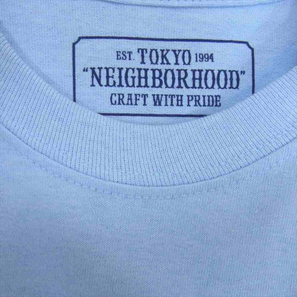 NEIGHBORHOOD ネイバーフッド 18AW 182LBFRN-LTM01S × Fragment Design フラグメントデザイン SLUMBERS C-TEE LS 長袖 Tシャツ ライトブルー系 M【中古】