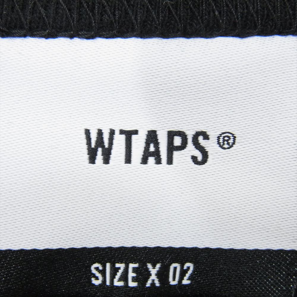 WTAPS ダブルタップス 192ATDT-CSM12 SIDE EFFECT DESIGN LS 01 サイド エフェクト デザイン 長袖 Tシャツ ブラック系 M【中古】