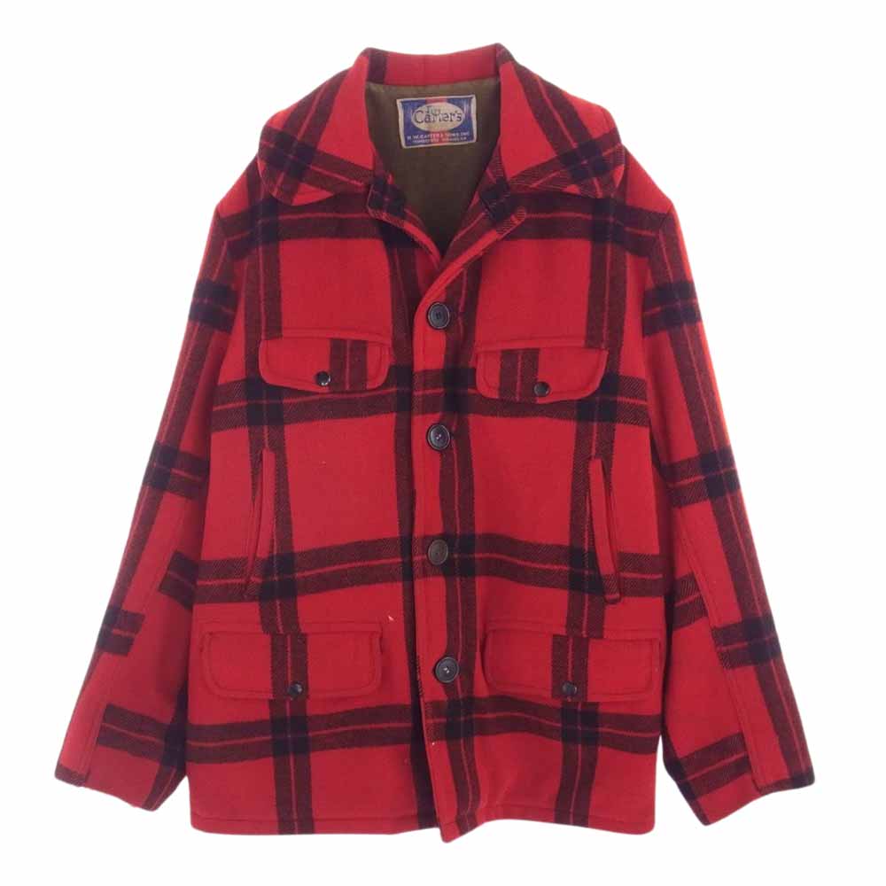 カーターズ ウール チェック ジャケット レッド系【中古】