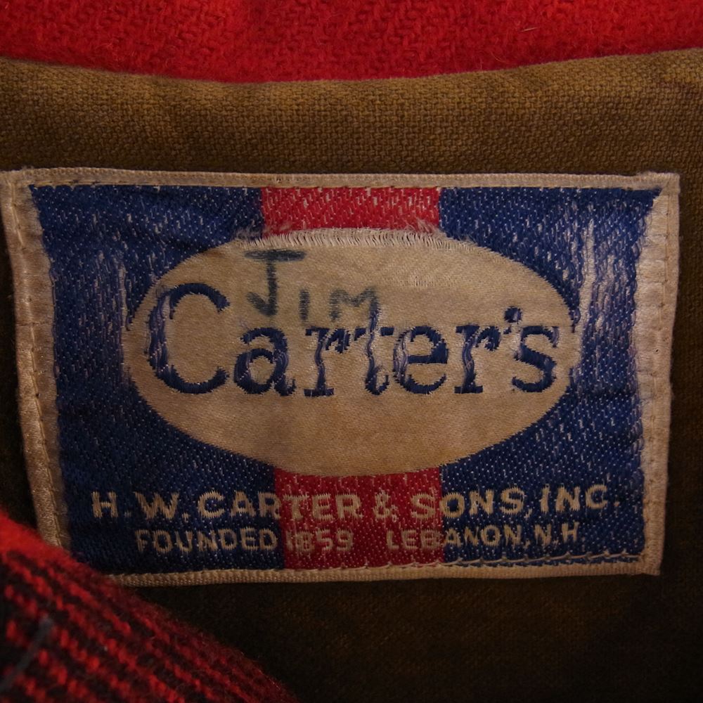 カーターズ ウール チェック ジャケット レッド系【中古】