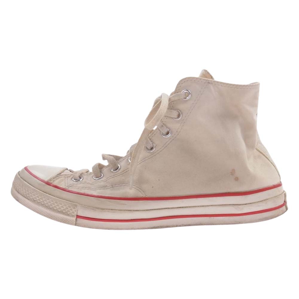 Nigel Cabourn ナイジェルケーボン 143887C × CONVERSE コンバース Chuck Taylor All Star 1970 チャックテイラー オールスター ベンタイル スニーカー ホワイト系 29cm【中古】