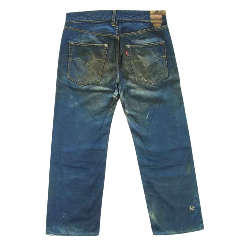 JUNYA WATANABE COMME des GARCONS MAN ジュンヤワタナベコムデギャルソンマン WK-P902 23SS WK-P902-100 BerBerJin ベルベルジン Levis リーバイス Wネーム 551ZXX 綿ツイルプリント デニム 転写 パンツ インディゴブルー系 S【新古品】【未使用】【中古】