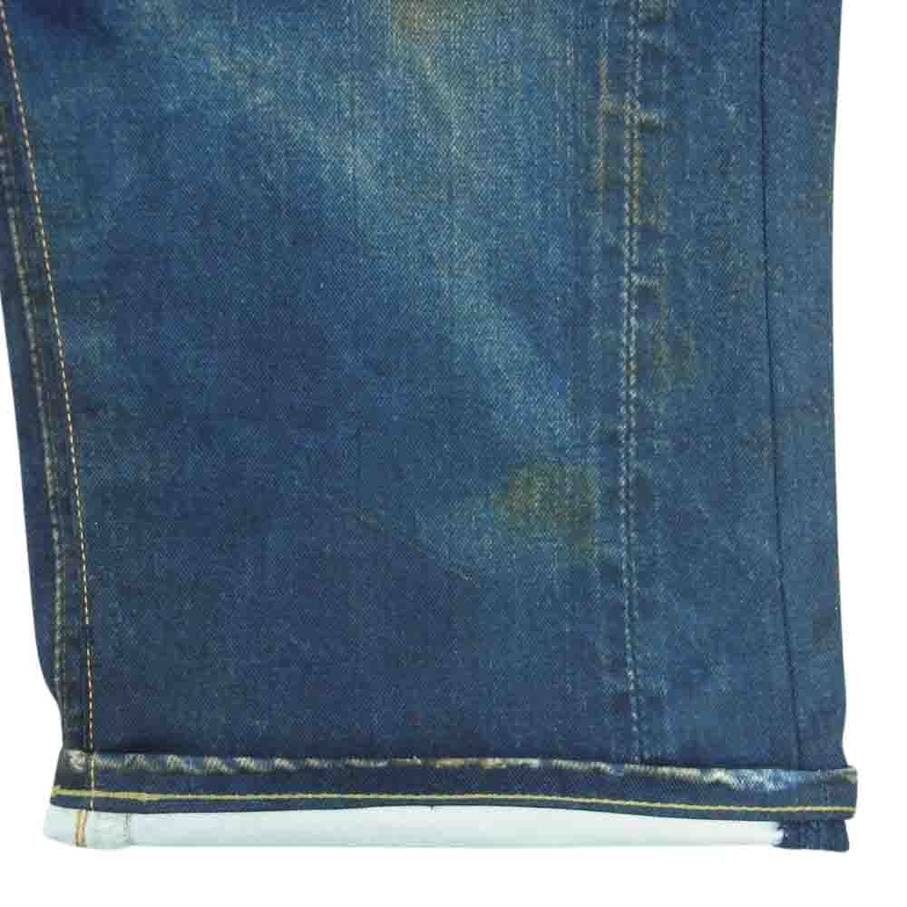 JUNYA WATANABE COMME des GARCONS MAN ジュンヤワタナベコムデギャルソンマン WK-P902 23SS WK-P902-100 BerBerJin ベルベルジン Levis リーバイス Wネーム 551ZXX 綿ツイルプリント デニム 転写 パンツ インディゴブルー系 S【新古品】【未使用】【中古】