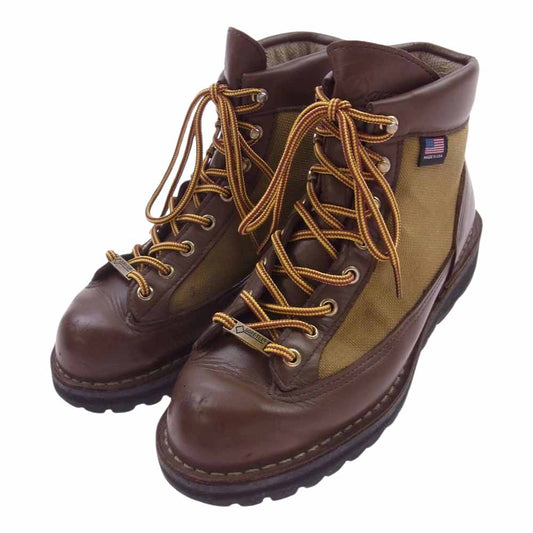 Danner ダナー 30440 USA 米国 白タグ DANNER LIGHT ダナーライト GORE-TEX ゴアテックス マウンテン トレッキングブーツ ブラウン系 UK7【中古】
