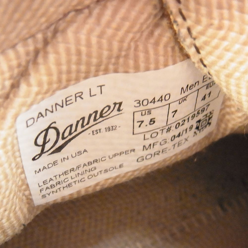 Danner ダナー 30440 USA 米国 白タグ DANNER LIGHT ダナーライト GORE-TEX ゴアテックス マウンテン トレッキングブーツ ブラウン系 UK7【中古】