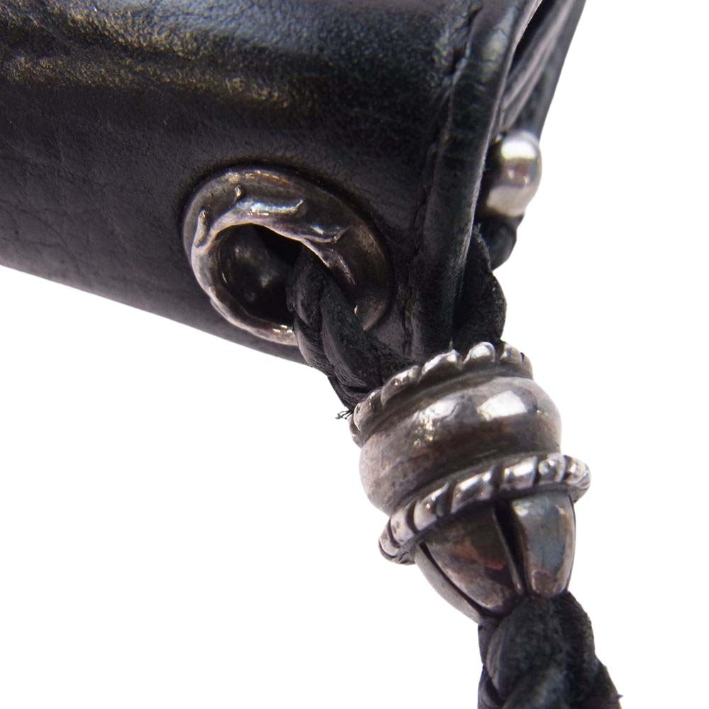 CHROME HEARTS クロムハーツ（原本無） 2ZIP STRAP 2ジップ ストラップ ウォレット ブラック系【中古】