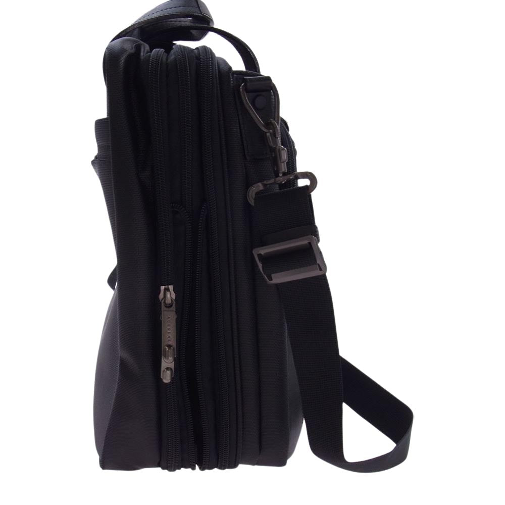 エースジーン 2WAY ナイロン ブリーフケース ビジネスバッグ ブラック系【中古】