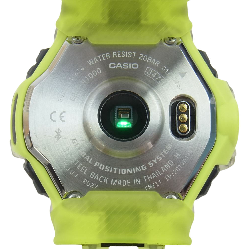 CASIO G-SHOCK カシオ ジーショック GBD-H1000-7A9JR G-SQUAD Gスクワッド Bluetooth搭載 GPSソーラー電波 ウォッチ 腕時計 ホワイト系 ライトグリーン系【中古】