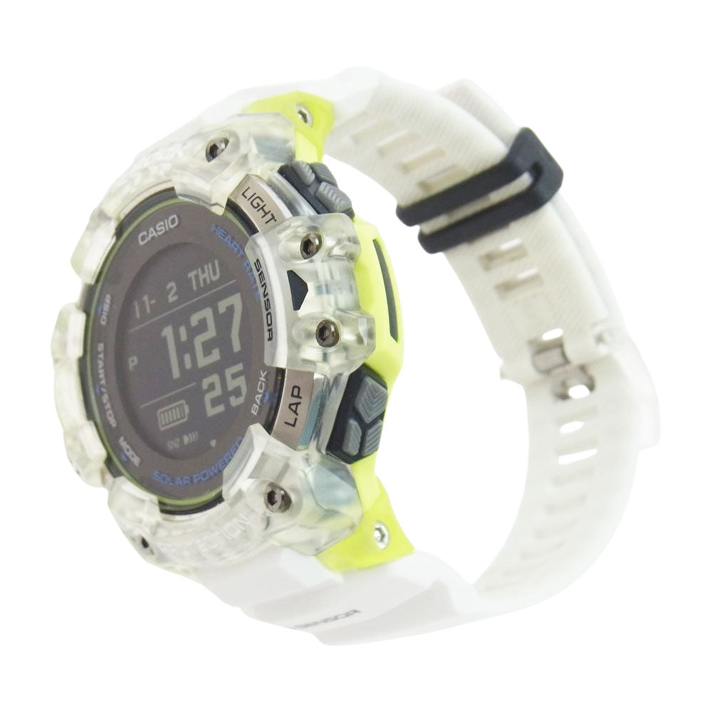 CASIO G-SHOCK カシオ ジーショック GBD-H1000-7A9JR G-SQUAD Gスクワッド Bluetooth搭載 GPSソーラー電波 ウォッチ 腕時計 ホワイト系 ライトグリーン系【中古】