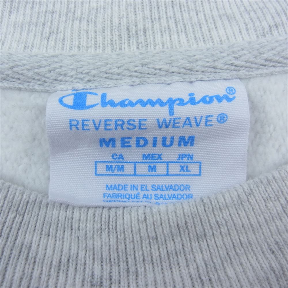 Champion チャンピオン × メトロポリタン美術館 The Metropolitan Museum REVERSE WEAVE リバースウィーブ スウェット グレー系 M【中古】