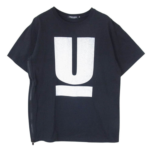 UNDERCOVER アンダーカバー SPECIAL EDITION REVOLUTION スペシャルエディション レボリューション Uロゴ プリント サイドジップ Tシャツ ブラック系 M【中古】