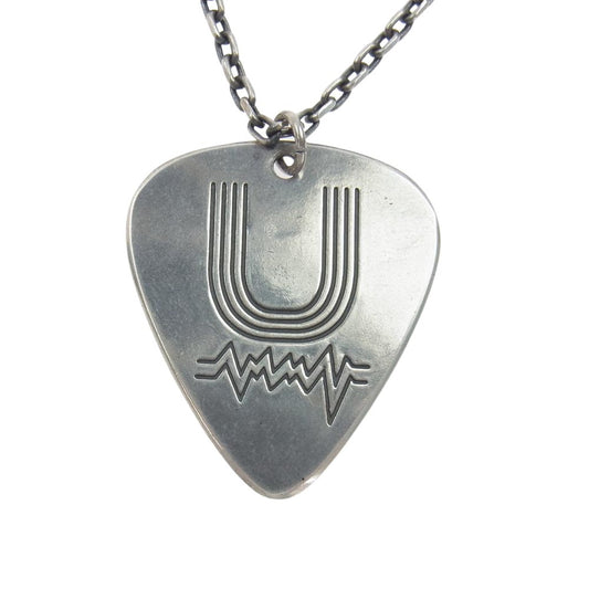 UNDERCOVER アンダーカバー RECORDS Uロゴ ギターピック ネックレス シルバー系【中古】