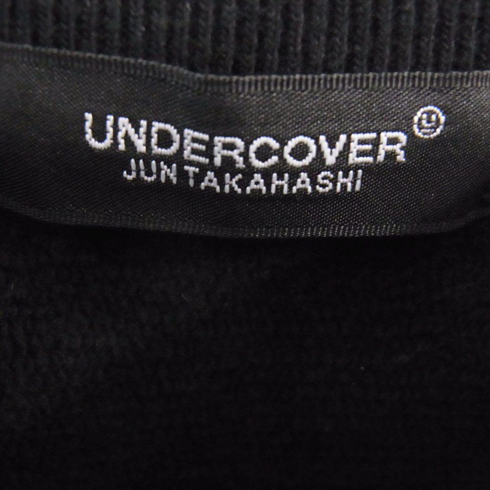 UNDERCOVER アンダーカバー 22AW UC2B4801-3 SWEAT PSYCHO サテンロゴパッチ サイコ スウェット トレーナー ブラック系 ホワイト系 2【中古】