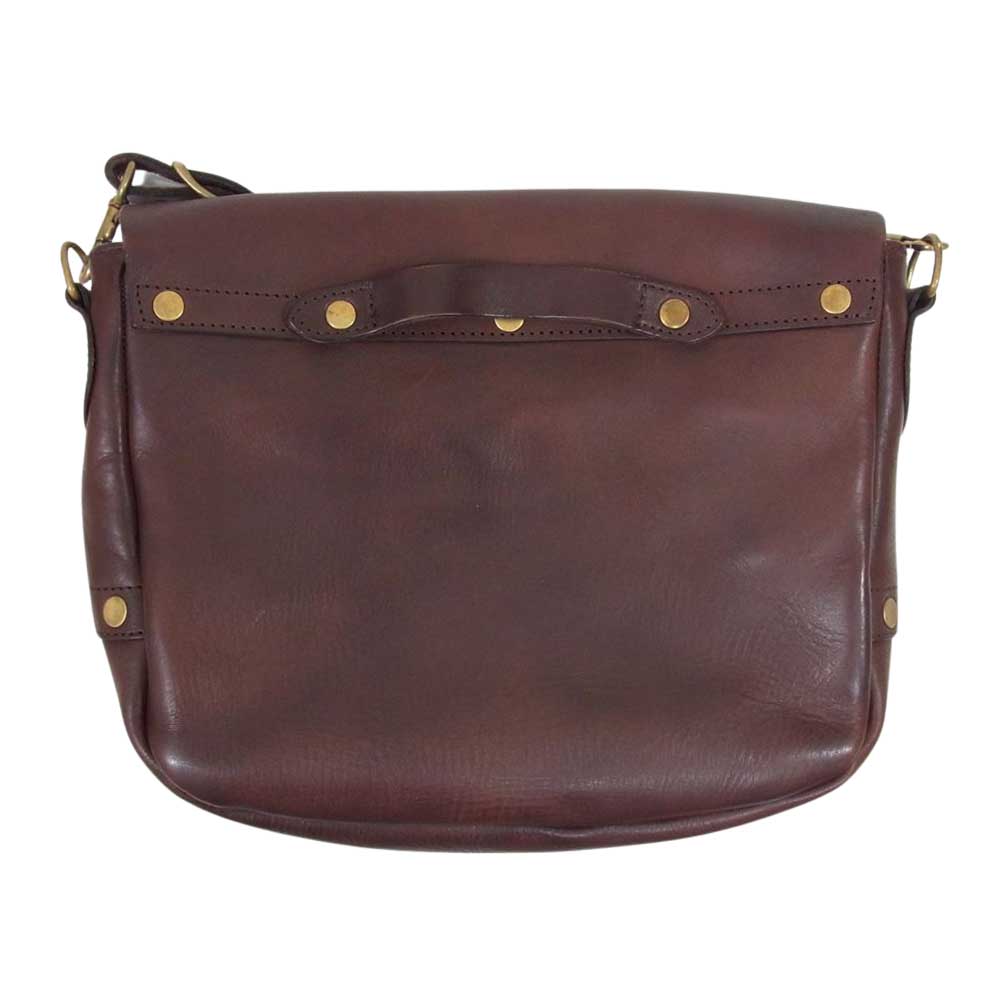 ヴァスコ LEATHER POSTMAN SHOULDER BAG ポストマン レザー ショルダー バッグ ブラウン系【中古】