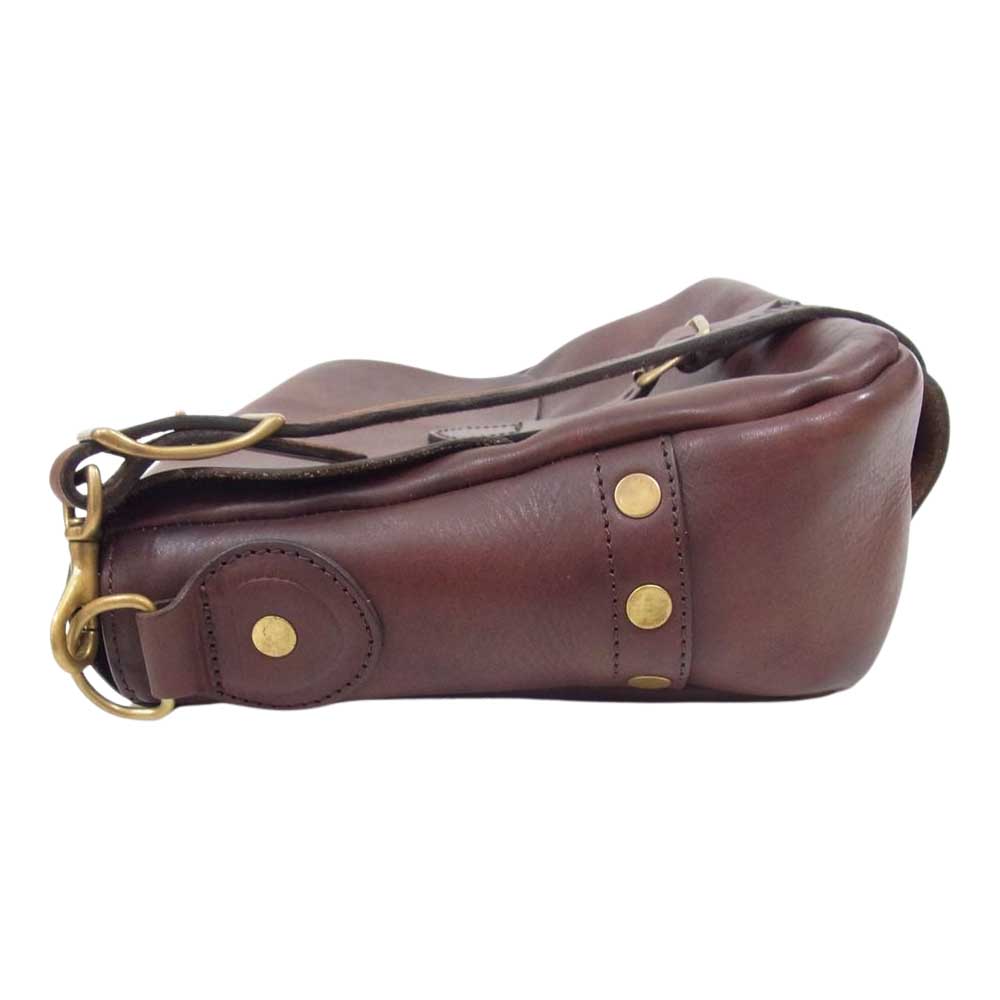 ヴァスコ LEATHER POSTMAN SHOULDER BAG ポストマン レザー ショルダー バッグ ブラウン系【中古】