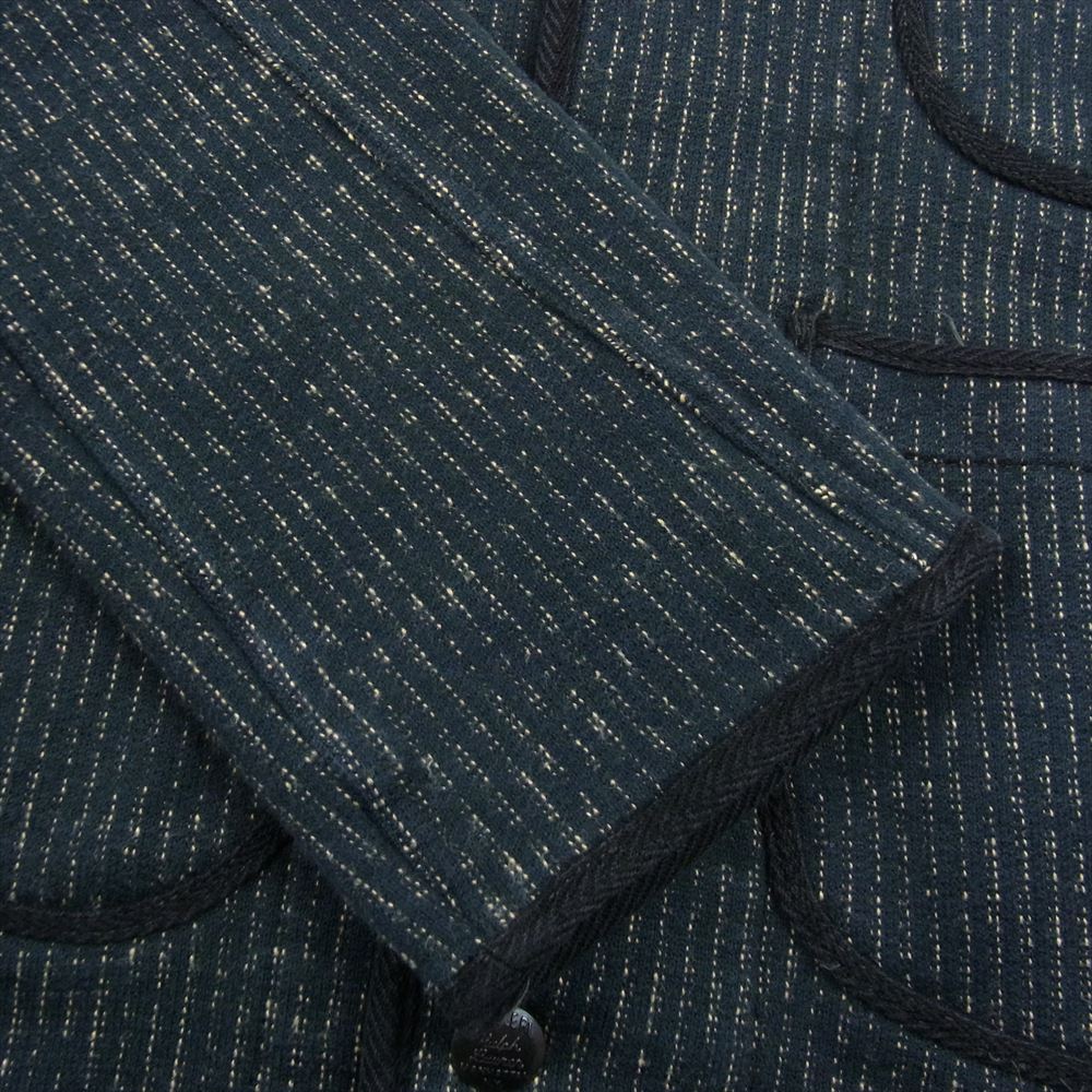 RRL ダブルアールエル Beach Cloth-Inspired Cardigan Jacket ビーチクロス ショールカラー ジャケット ネイビー系 M【中古】