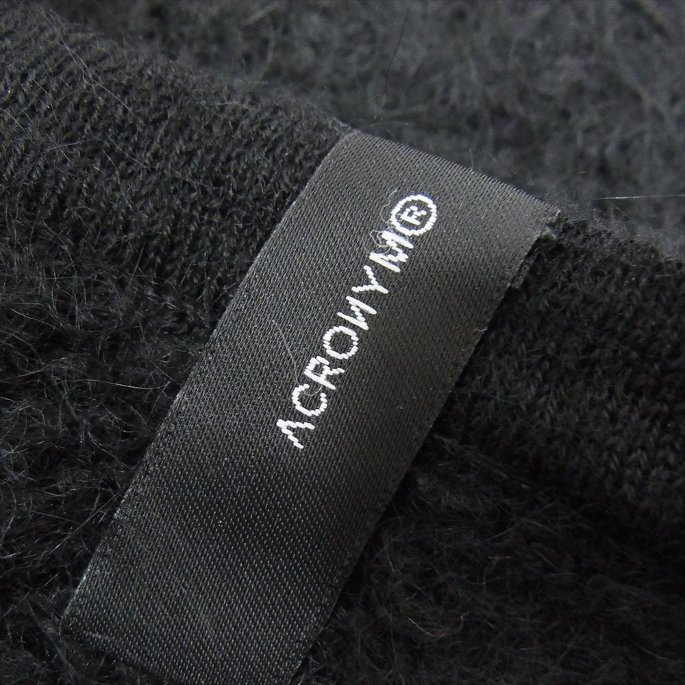 アクロニウム NG5-PU Hand-Knit Suri Alpaca Neck Gaiter ネックウォーマー ブラック系【新古品】【未使用】【中古】