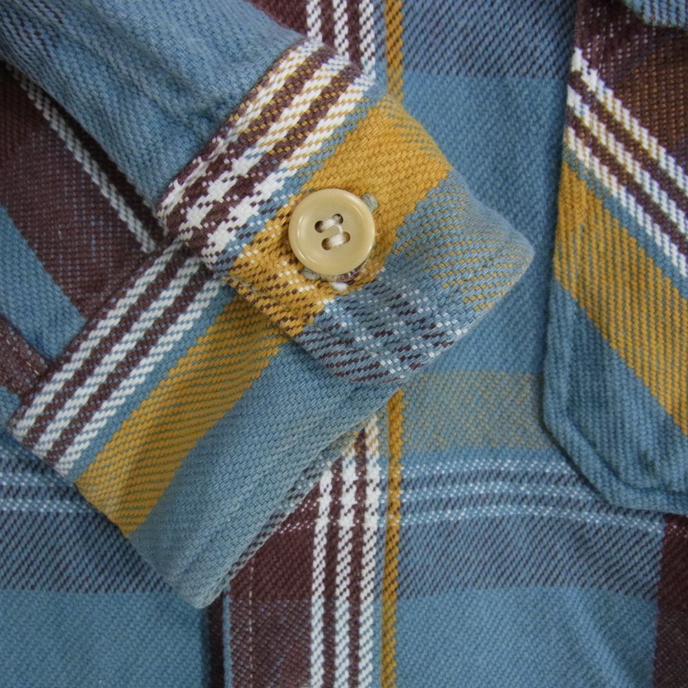 WAREHOUSE ウエアハウス ヘビーネル 長袖 チェック シャツ マルチカラー系 14【中古】