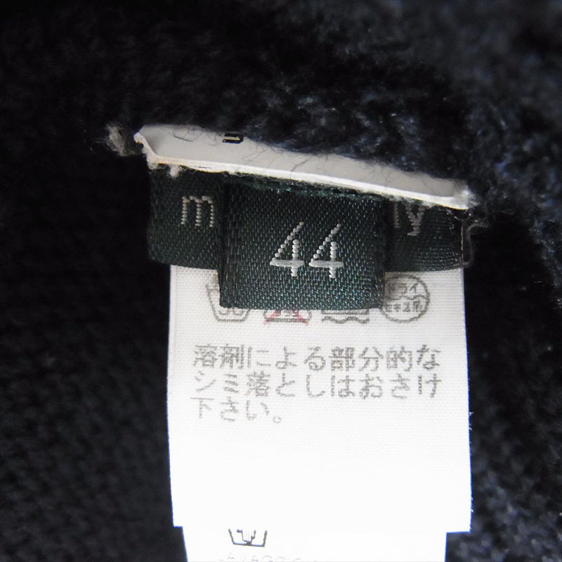 ZANONE ザノーネ 7ETJP1 ZC239 イタリア製 KYOTO キョート WOOL CARDIGAN スローウエアジャパン ハイネック ヴァージンウール ニット カーディガン インディゴブルー系 44【中古】