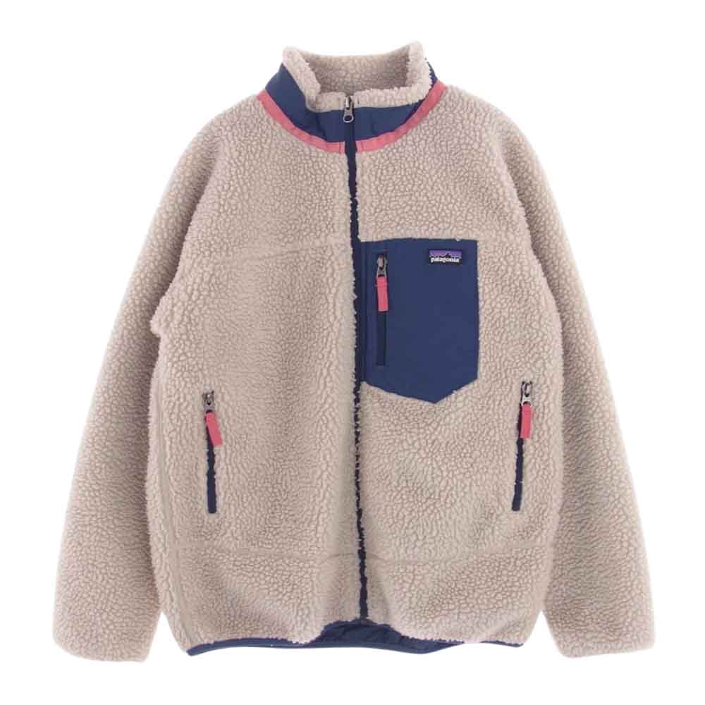 patagonia パタゴニア 65625 KIDSRETRO キッズ レトロX ジャケット フリースジャケット ベージュ系 XL【中古】